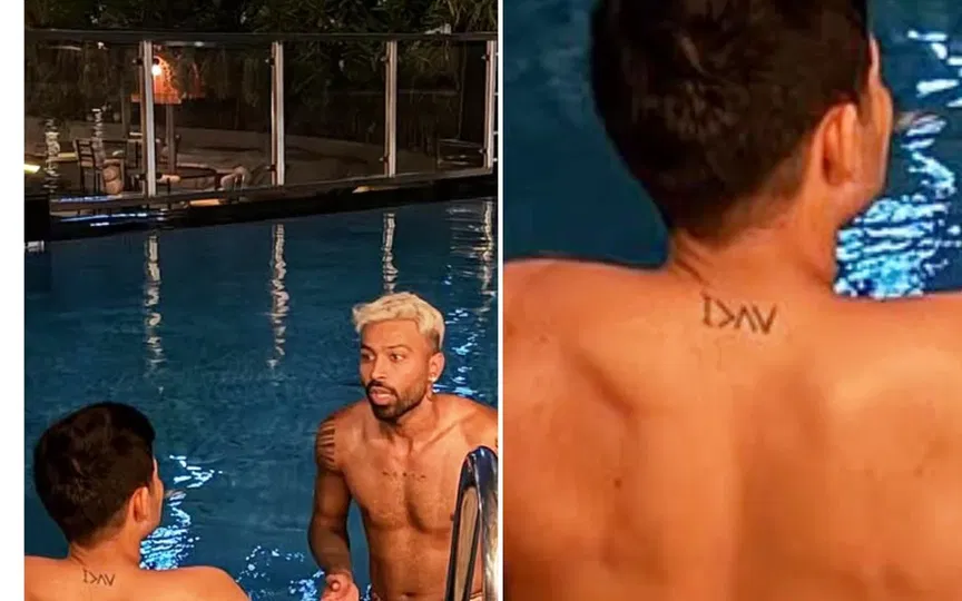 Shubman Gill gets new tattoo in a viral picture [Source: black_expposed/threads.com]
